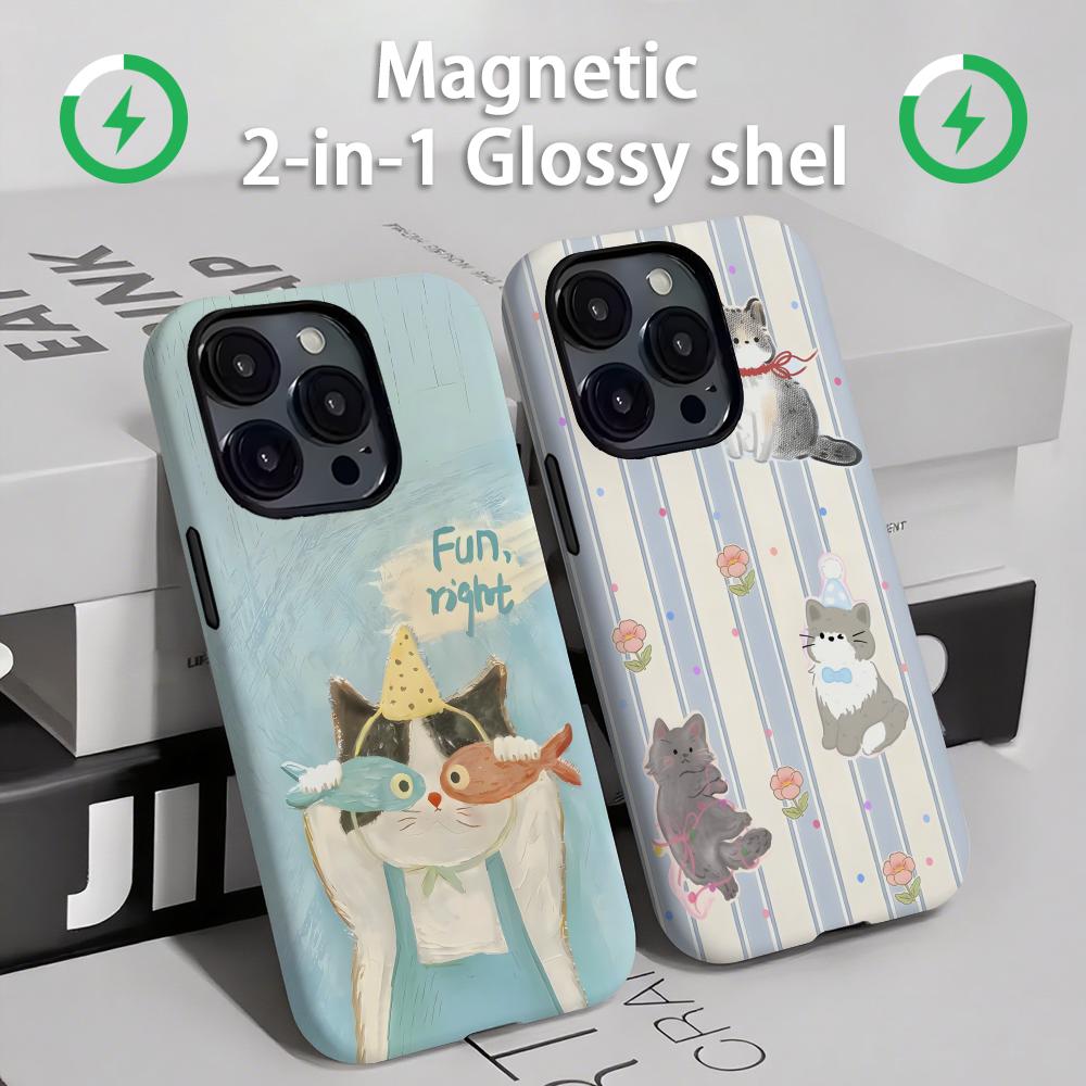 Cute cats and dogs  Phone Case - Apple Iphone 15 Pro Max recension och pris