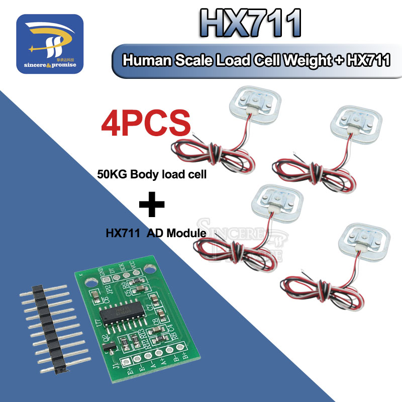 4Pcs 50kg Human Scale Load Cel - Muscle Sensor Emg recension och pris