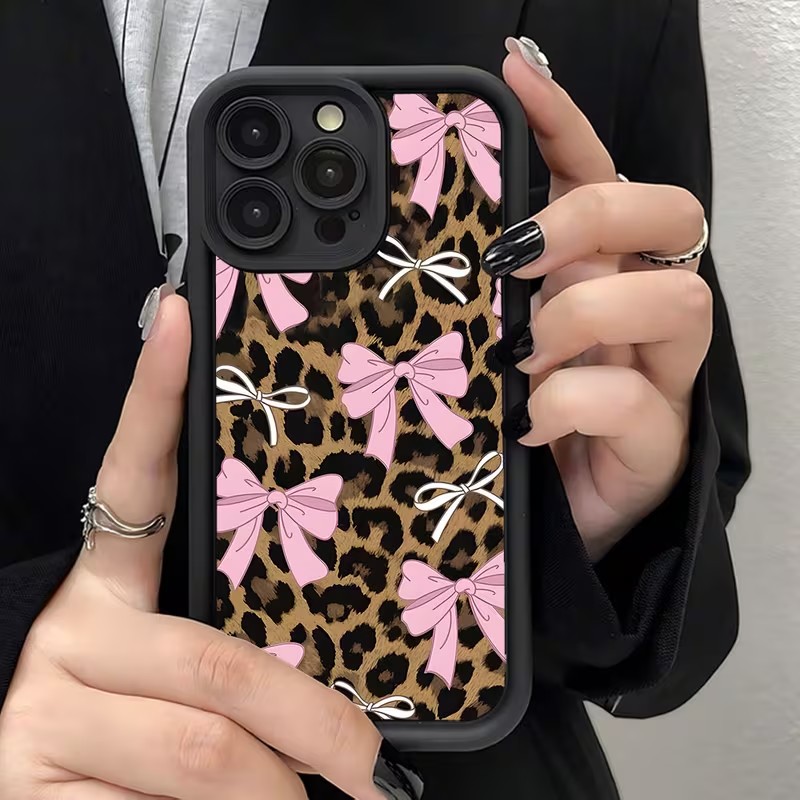 Leopard Print Bow Phone Case F - Apple Iphone 15 Pro Max recension och pris