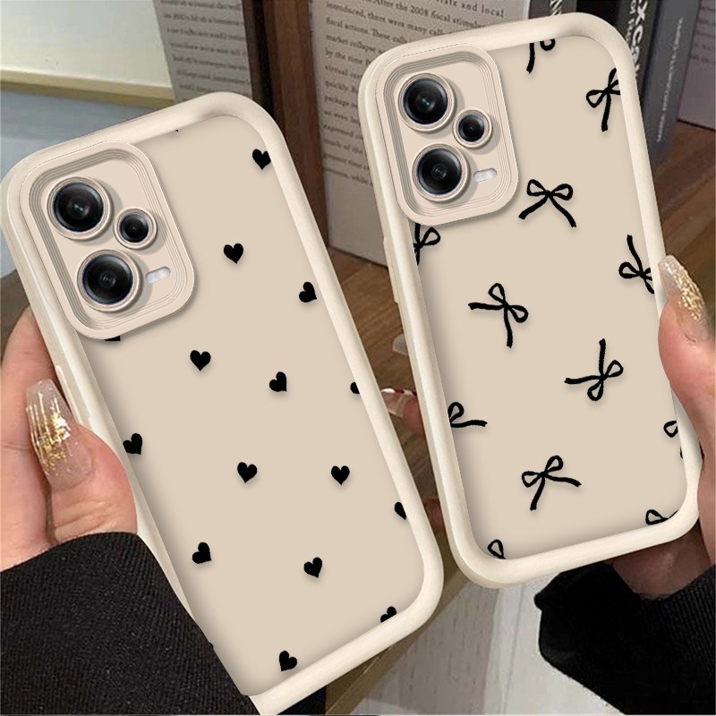 Black Love Heart Bowknot Phone - Xiaomi Redmi Note 14 recension och pris