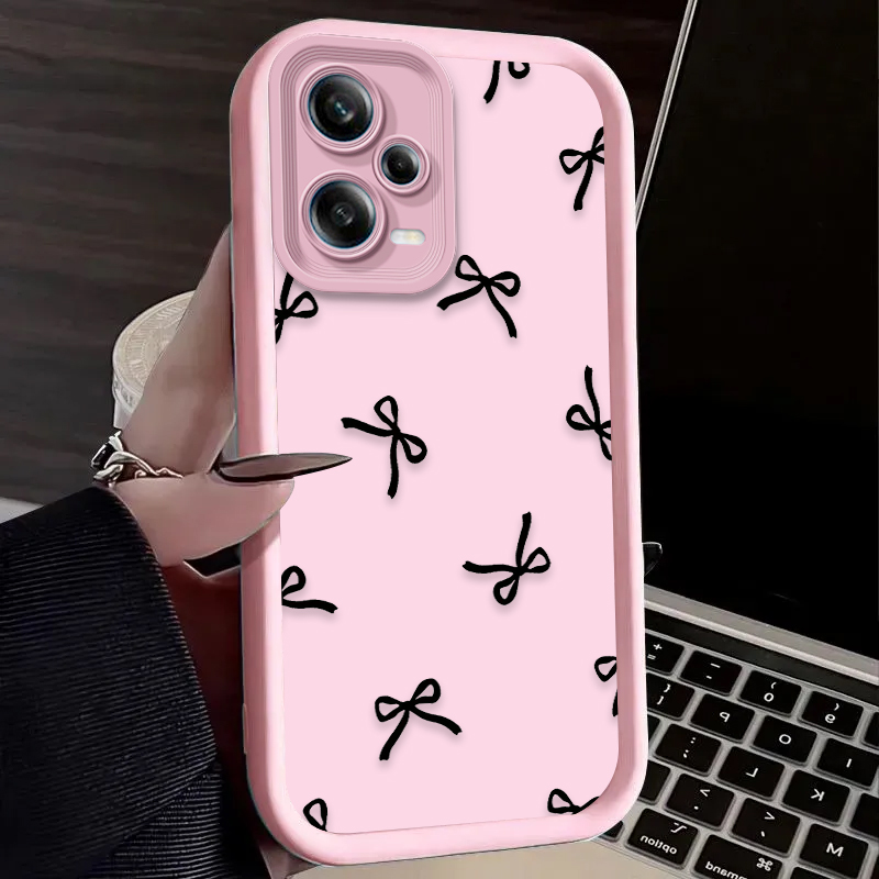 Black Love Heart Bowknot Phone - Xiaomi Redmi Note 14 recension och pris